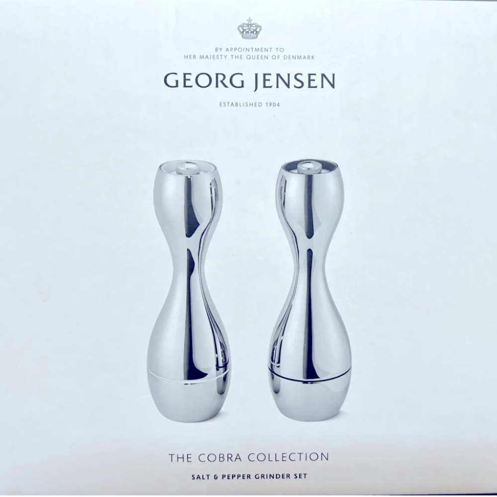 The Cobra Collection By Georg Jensen Stainless Steel Salt & Pepper Grinder Set